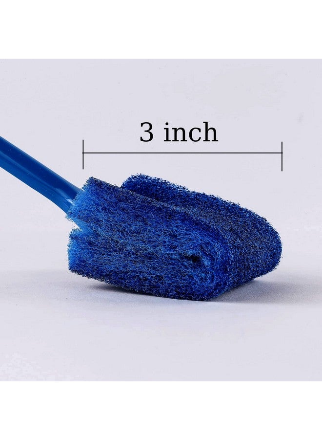 TED TABBIES Aquarium Algae Cleaner/Scraper | Double-Sided Sponge Brush | Long Handle Fish Tank Scrubber (15.4 inches) - Image 3