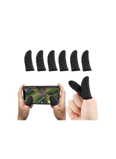 Gaming Finger Sleeves for Sweat Proof Mobile & Console Gaming, Friction-less PUBG finger Sleeves Stabiliser & Protector for thumb sleeves gaming