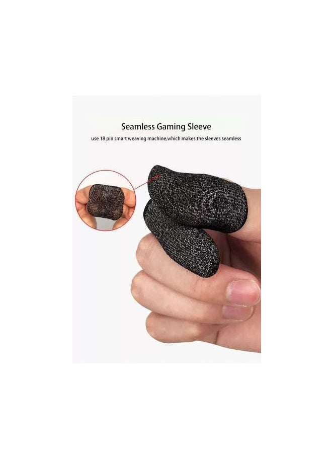 Kingsley Gaming Finger Sleeves for Sweat Proof Mobile & Console Gaming, Friction-less PUBG finger Sleeves Stabiliser & Protector for thumb sleeves gaming  - Image 2