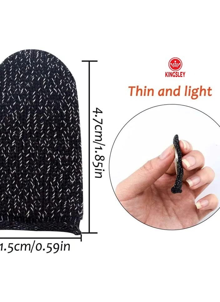 Kingsley Gaming Finger Sleeves for Sweat Proof Mobile & Console Gaming, Friction-less PUBG finger Sleeves Stabiliser & Protector for thumb sleeves gaming  - Image 4