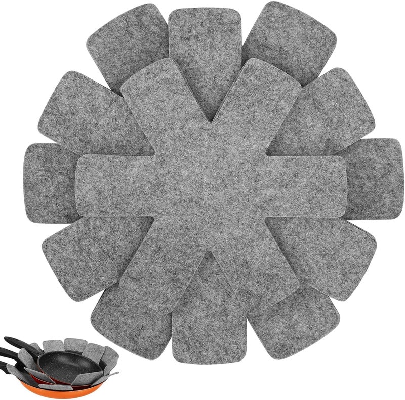 9PCS Pot & Pan Protectors Set - Non-Slip Cookware Dividers for Stacking - Image 1