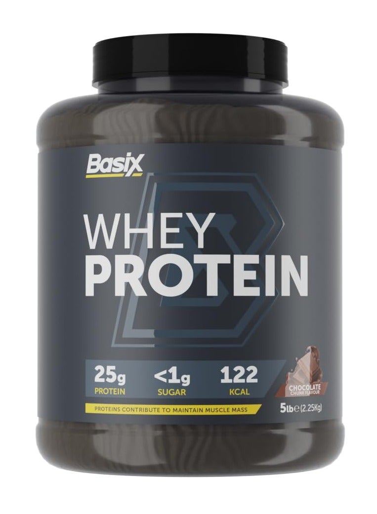 باسيكس مصل واي بروتين - قطع الشوكولاتة - (5 باوند) - Image 1