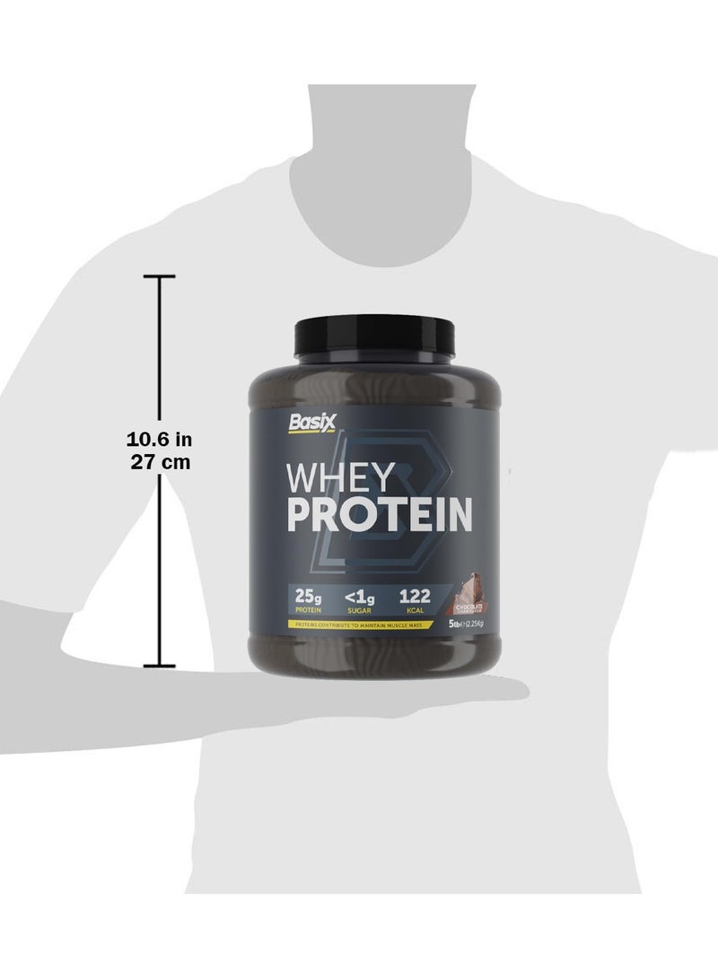 باسيكس مصل واي بروتين - قطع الشوكولاتة - (5 باوند) - Image 3