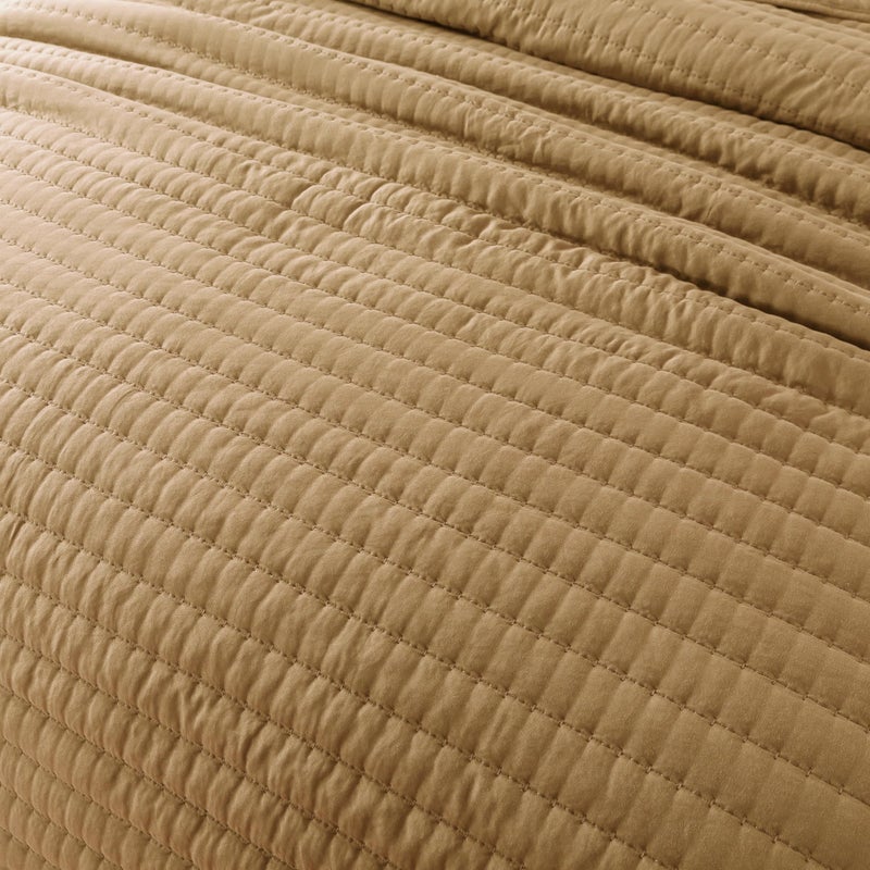 ROARINGWILD Pumpkin Yellow King Size Quilt Bedding Sets with Pillow Shams, Mustard Lightweight Soft Bedspread Coverlet, Quilted Blanket Thin Comforter Bed Cover for All Season, 3 Pieces, 104x90 inches - Image 4