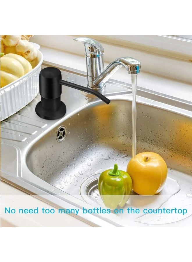 Soap Dispenser for Kitchen Sink, Countertop Stainless Steel Soap Dispenser Pump with 39" Extension Tube Kit - Image 5