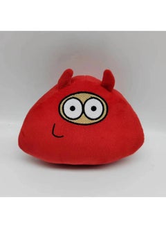 Triangular Pumpkin Plush Toy Soft Stuffed Doll Alien Game Surrounding Cartoon Character Gift PP Cotton Filled Triangular Plushie-Specifications:Red Triangle-Color:Single Vacuum