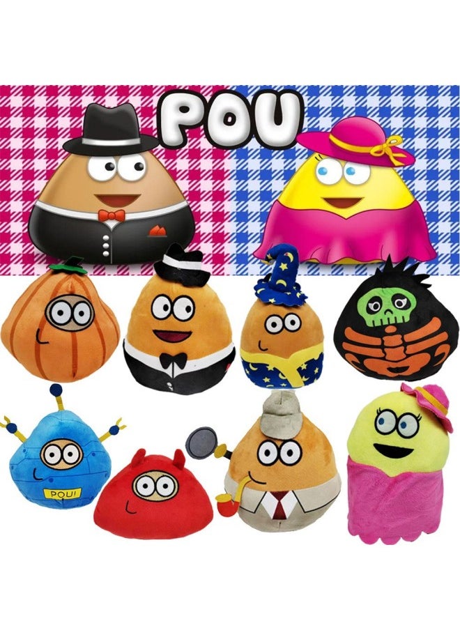 Generic - Triangular Pumpkin Plush Toy Soft Stuffed Doll Alien Game Surrounding Cartoon Character Gift PP Cotton Filled Triangular Plushie-Specifications:Red Triangle-Color:Single Vacuum - Image 1