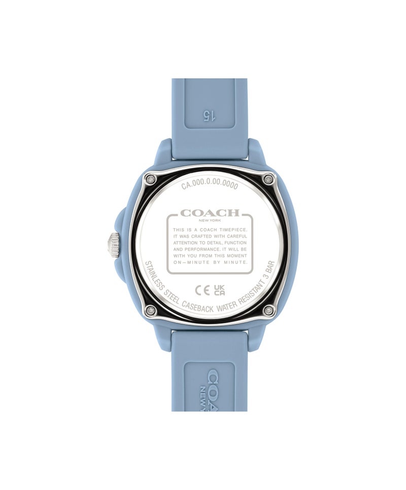 COACH ساعة نسائية زرقاء بتصميم تونيو من مادة TR90 - Image 2