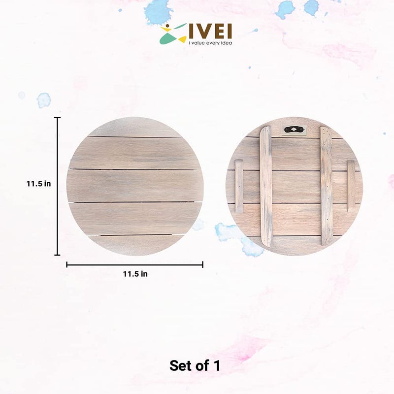 IVEI Wooden DIY Blank Name Plate Base Wood Sheet Craft - Plain Wooden Board Cutouts for Painting Wooden Sheet Craft, Decoupage, Resin Art Work & Decoration (Circle) - Image 4