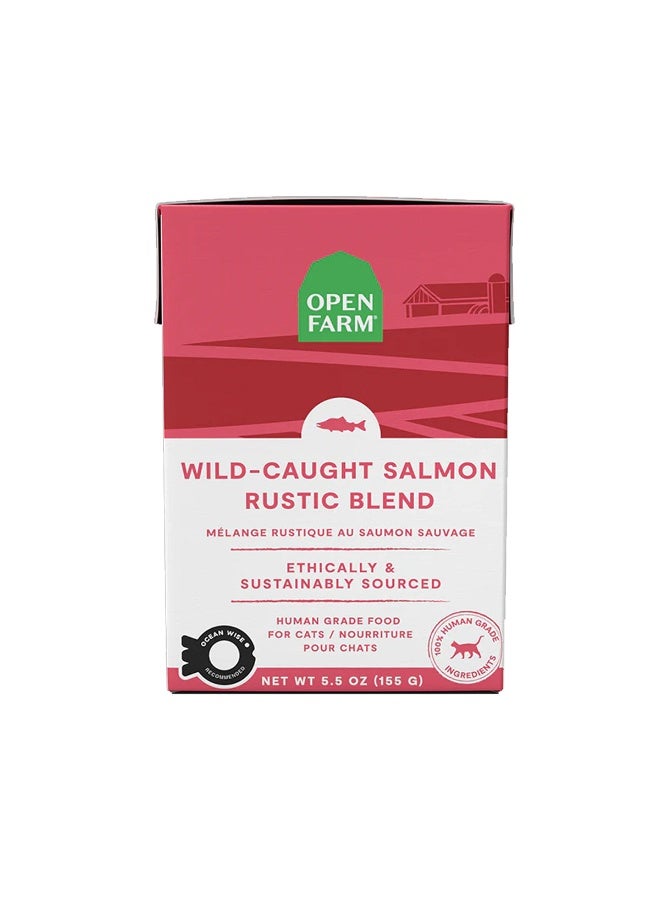Open Farm Wild Caught Salmon Rustic Blend Wet Cat Food - 155G - Image 1
