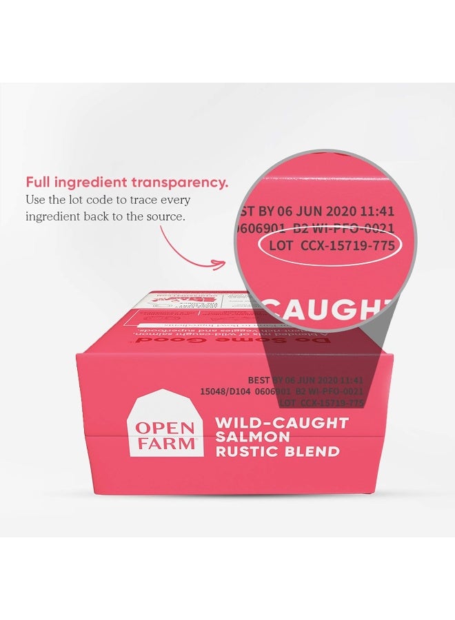 Open Farm Wild Caught Salmon Rustic Blend Wet Cat Food - 155G - Image 4