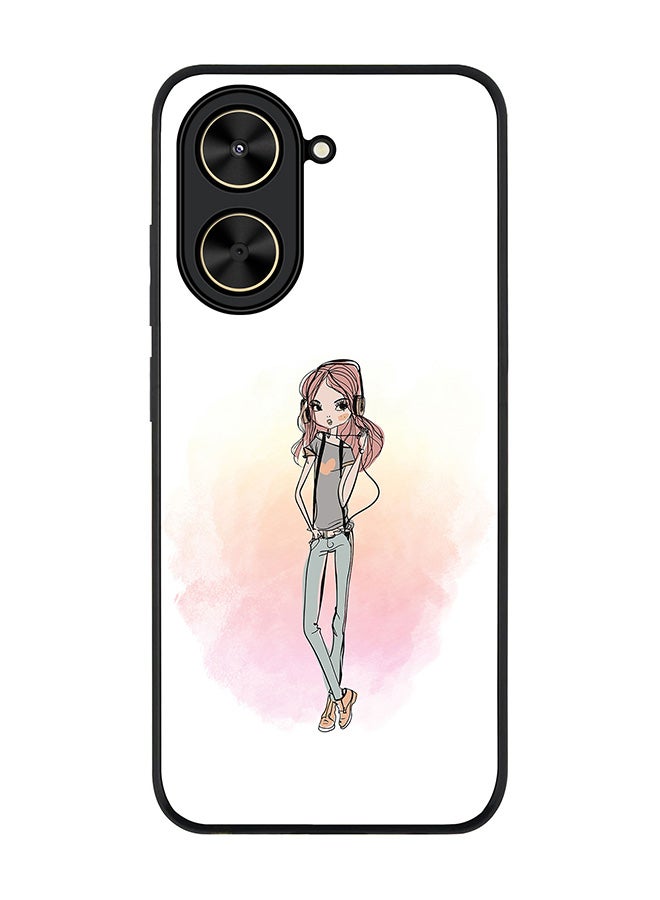 Stylizedd For Xiaomi Poco C71 / Redmi A5 4G Case,Slim fit Camera Protection, Shockproof Thin Phone cover  - Girl Next Door