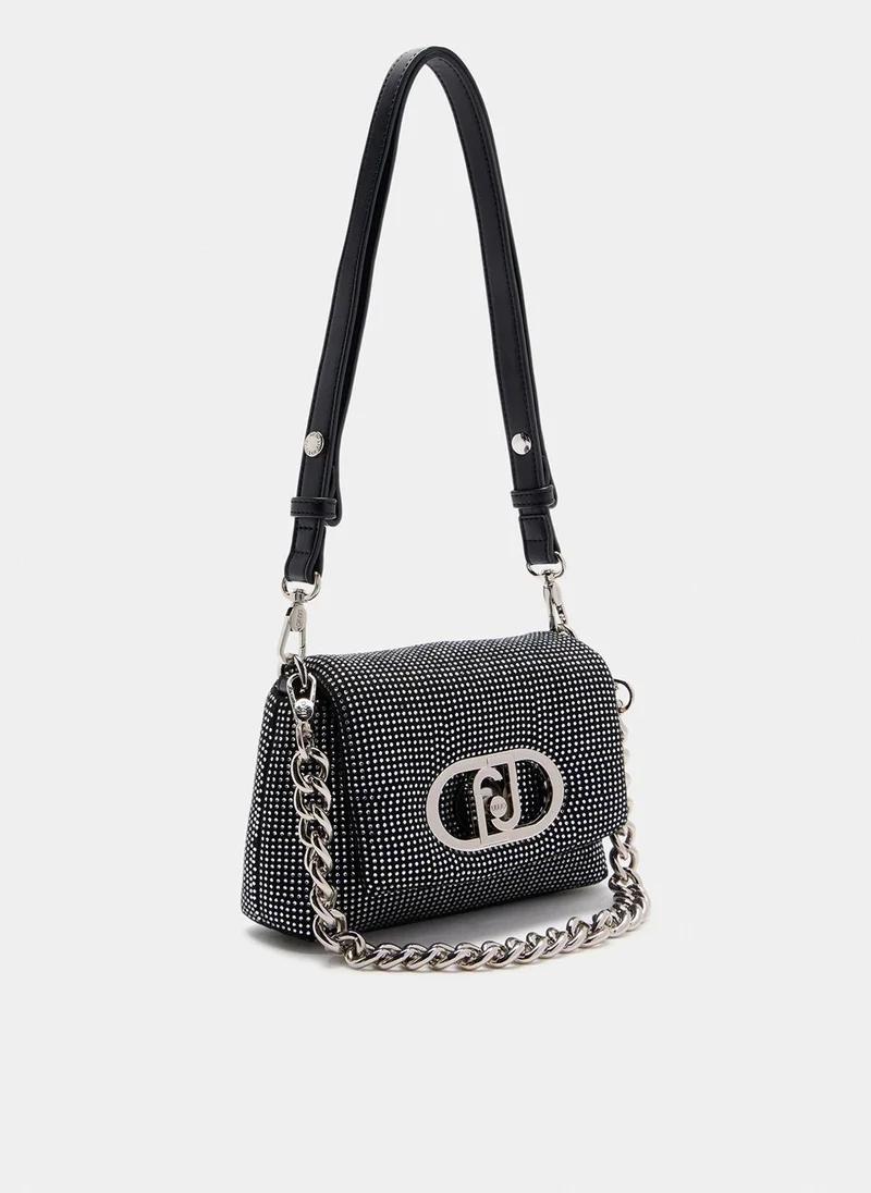Liu Jo LaPuffy crossbody bag with rhinestones