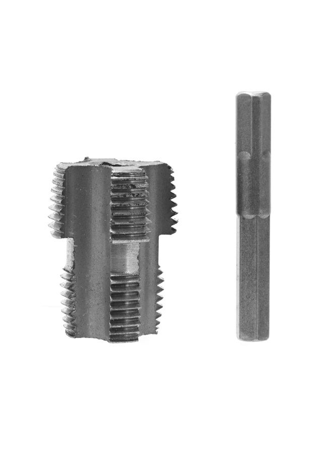 LAWAZIM Water Pipe Internal Thread Opener - Double-Ended Design Drill Compatible Bit for Plumbing Maintenance, Home Repair, Workshop Use, and Internal PVC Pipe Thread Restoration - Image 2