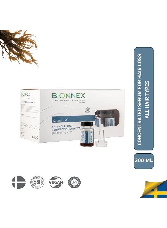 BIONEX سيروم بيونكس أورجانيكا المضاد لتساقط الشعر المركز 12 × 10 مل – علاج تقوية وتنشيط مع 25 مستخلصات نباتية وبحرية طبيعية، فيتامينات ومعادن - Image 5