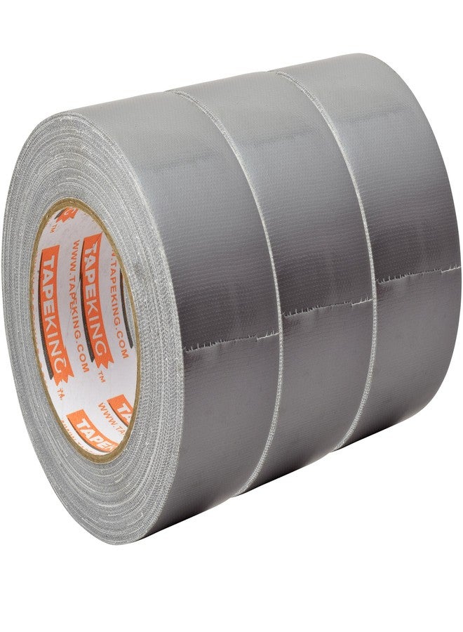 Tape King Silver Duct Tape Heavy Duty | Versatile Packing Tape 1.88 Inch x 35 Yards | Waterproof Tape Roll for Home Improvement, Office Use, Wrapping, Sealing, Crafting and General Repairs (3 Pack) - Image 3