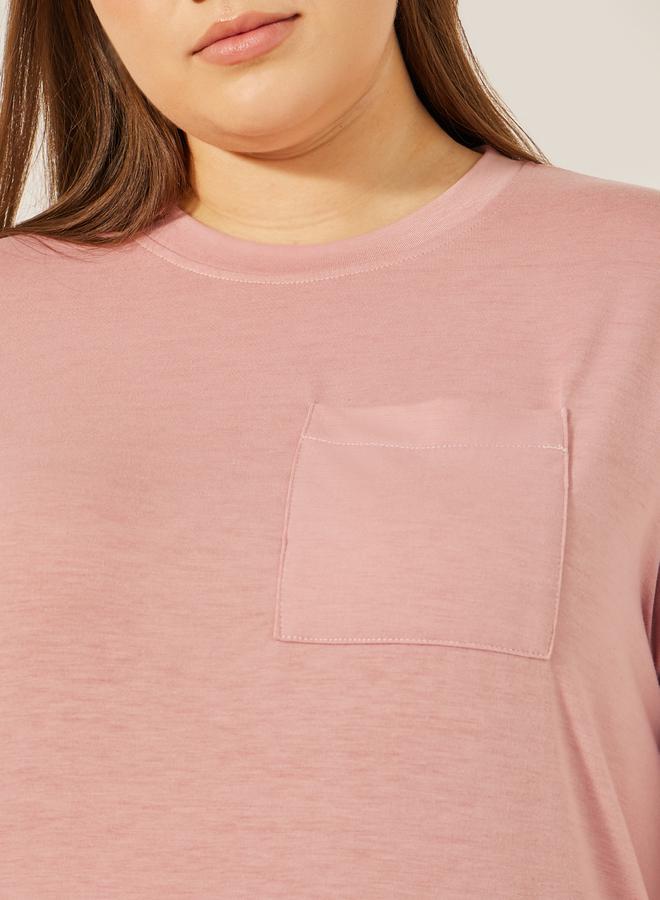 Styli DROP SHOULDER POCKET TEE and FLORAL PRINT PJ SET  - Image 3