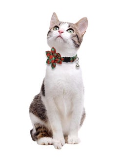A.M Cat Collar Breakaway With Cute Sunflower Accessories and Bell For Kitty Adjustable Safety Plaid  - Image 5