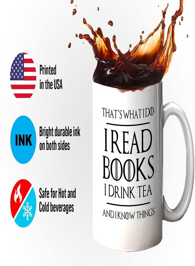 Bubble Hugs 11oz White Ceramic Coffee Mug - A Day Without Reading - Reading Reader Sunshine Book Addict Book Lover Bookish Novelist Librarian Writer - Image 4