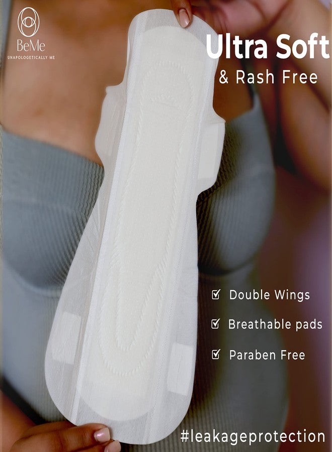 Beme Be Me - Sanitary Pads for Women - For Moderate & Heavy Flow - With Brown Disposal Pouches, Rash Free, Biodegradable, Anti Bacterial Napkin (Large - Pack of 30 Pads) - Image 5