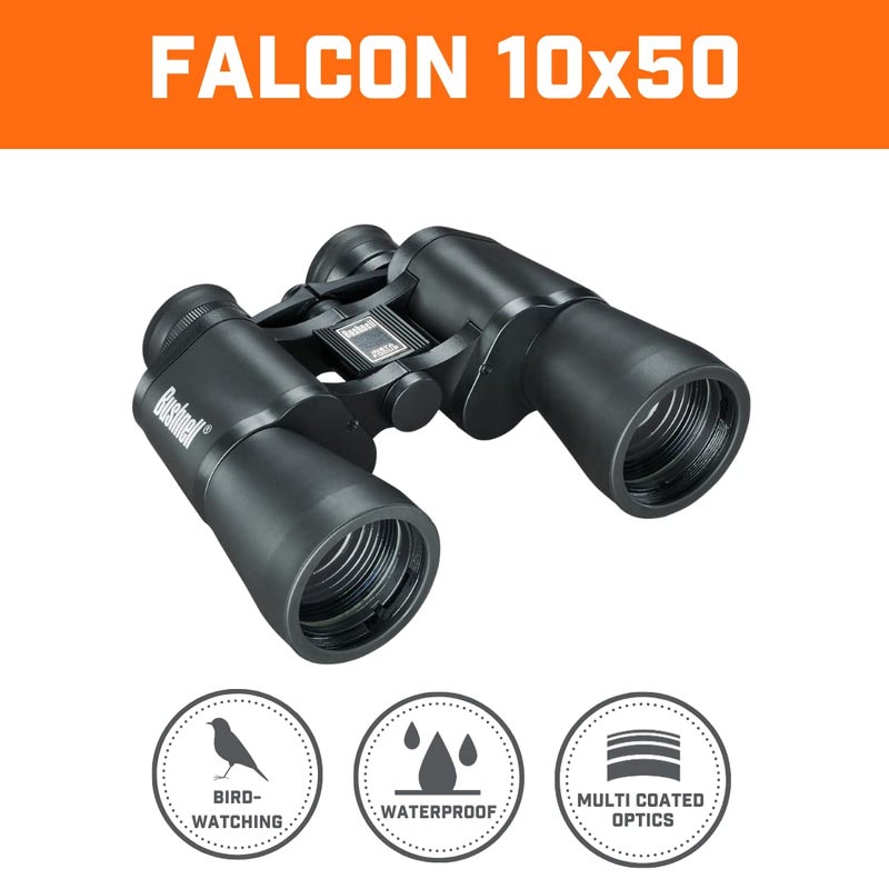 Bushnell Falcon 10x50 Wide Angle Binoculars (Black) - Image 2