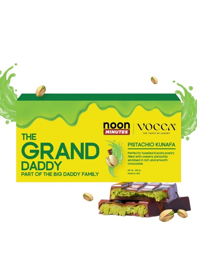 The Big Daddy Grand Daddy Pistachio Kunafa Filled Chocolate Bar Viral Pistachio Dubai Chocolate VOCCA - Image 1