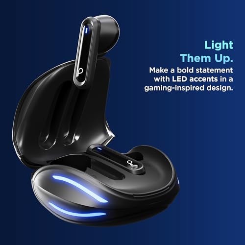 Pebble Newly Launched Striker Buds Wireless Earbuds with Deep Bass | Quad Mic ENC | Low Latency Gaming Mode | 40H Playtime | Dual Pairing | IPX4 Protection - Image 2