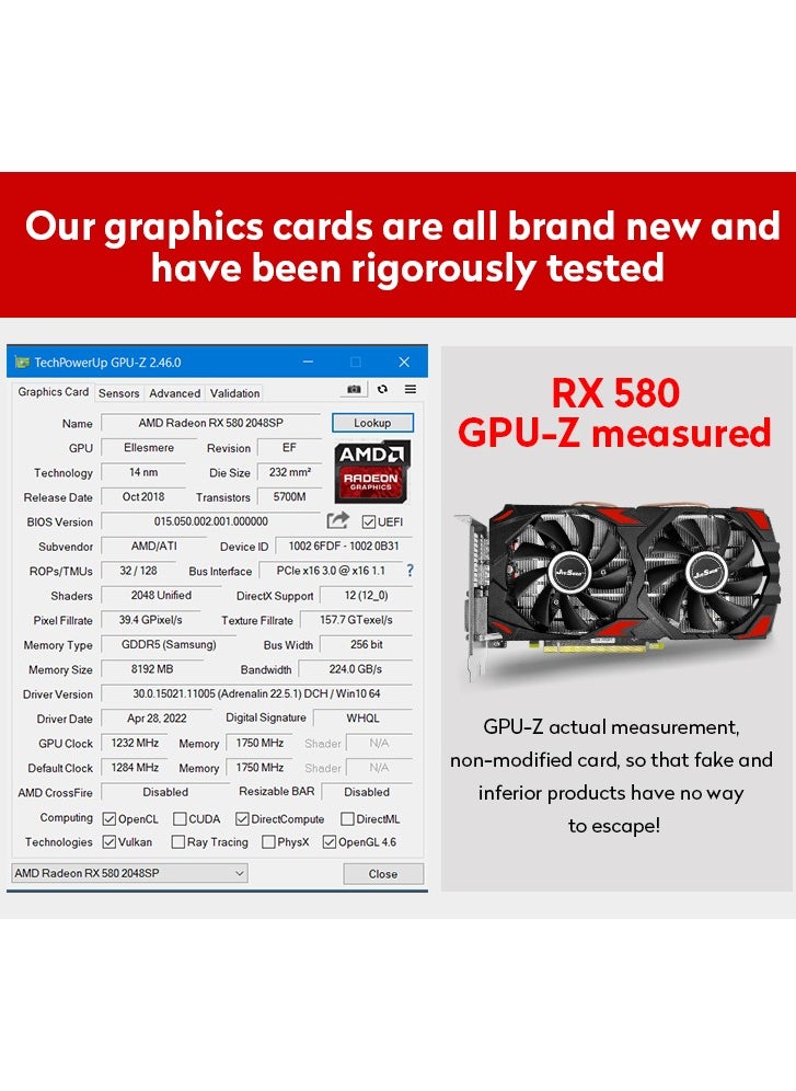 JIESHUO - JIESHUO AMD RX 580 8GB - Image 1