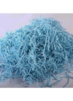 Verahed Light Blue Crisp Z Zigzag Pelur Scrap Paper 100 Grams Ornament Filling Material Blue Paper 