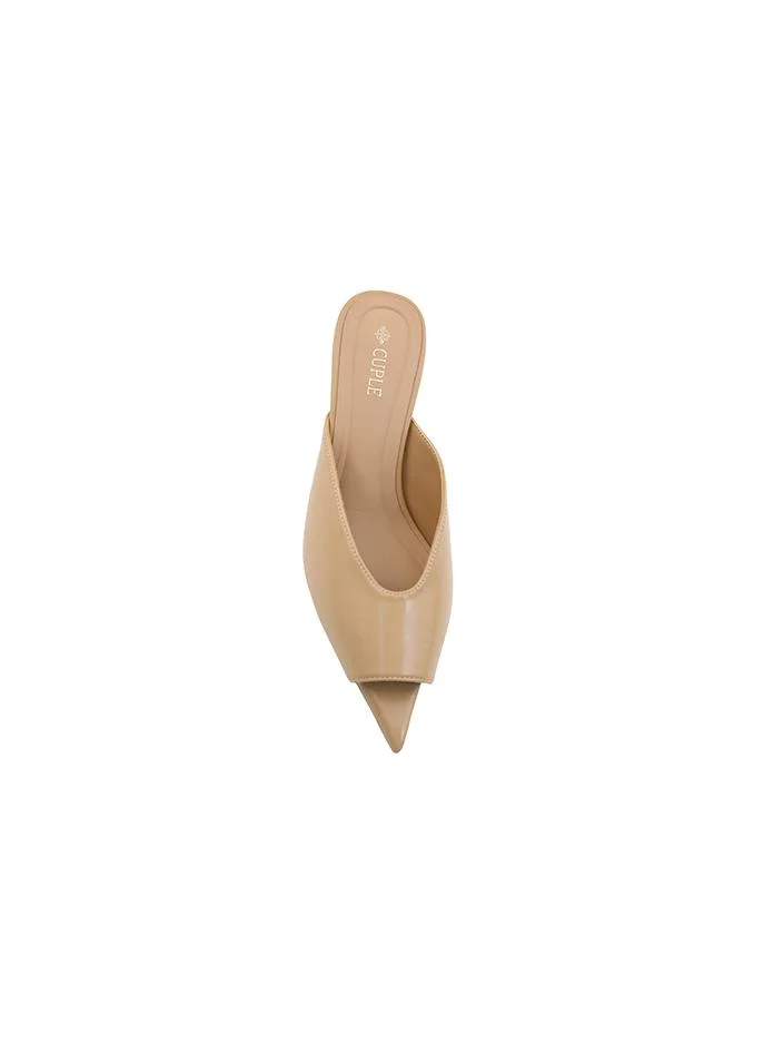Cuple Beige Heel Slipper – Soft Neutral Elegance for Women | Best Price UAE