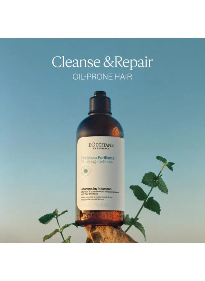 لوكسيتان L'Occitane Purifying Freshness Shampoo 500ml - Refill