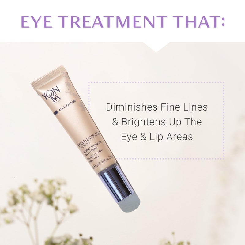 Yonka Excellence Code Contours Eye Cream | Anti-Aging Eye and Lip Treatment with Hyaluronic Acid | Reduce Puffiness and Dark Circles | Paraben-Free | 0.53 oz - Image 2