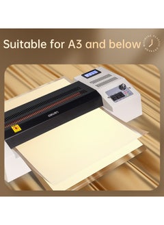 Deli Deli E3895-EU Laminator A3, Hot & Cold Lamination, 600mm/min Speed, Low Noise, Grey  - Image 4