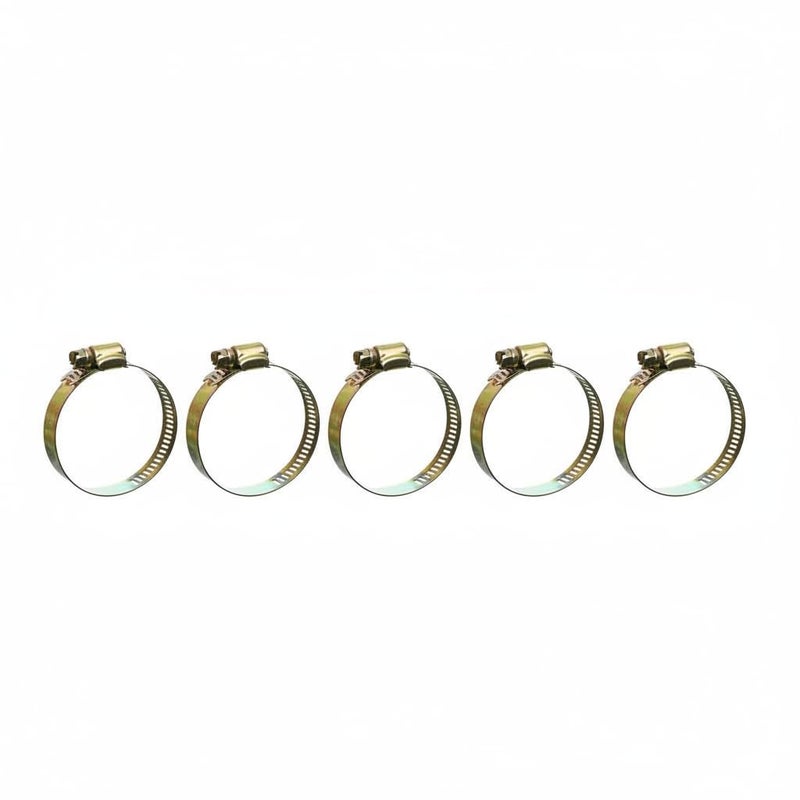 Universal Metal Hose Clamp Adjustable Worm Drive Pipe Clip Heavy Duty Gas Hose Clamp Rust Resistant Fastening Clamp for Air Water Fuel Hoses 5 Pecies (3.5 Inch) - Image 1