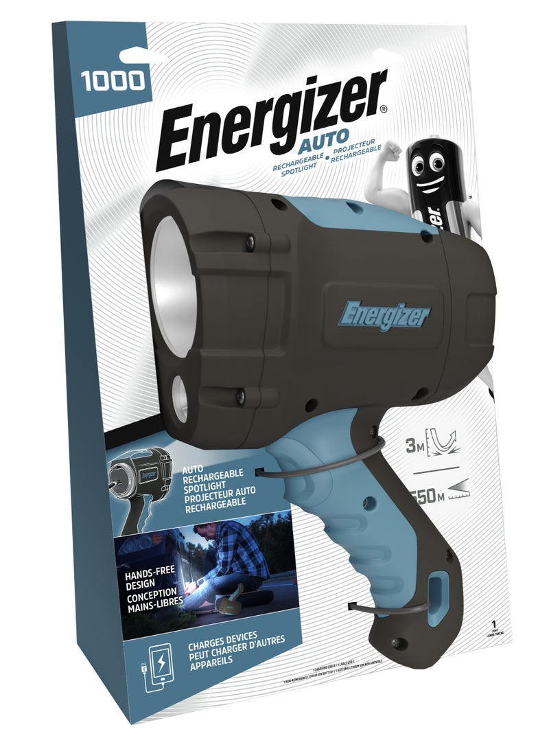 Energizer Rechargeable Emergency Spotlight 1000 Lumens , High Power Search Light with Long Beam Range for Outdoor and Power Outage Use - Image 1
