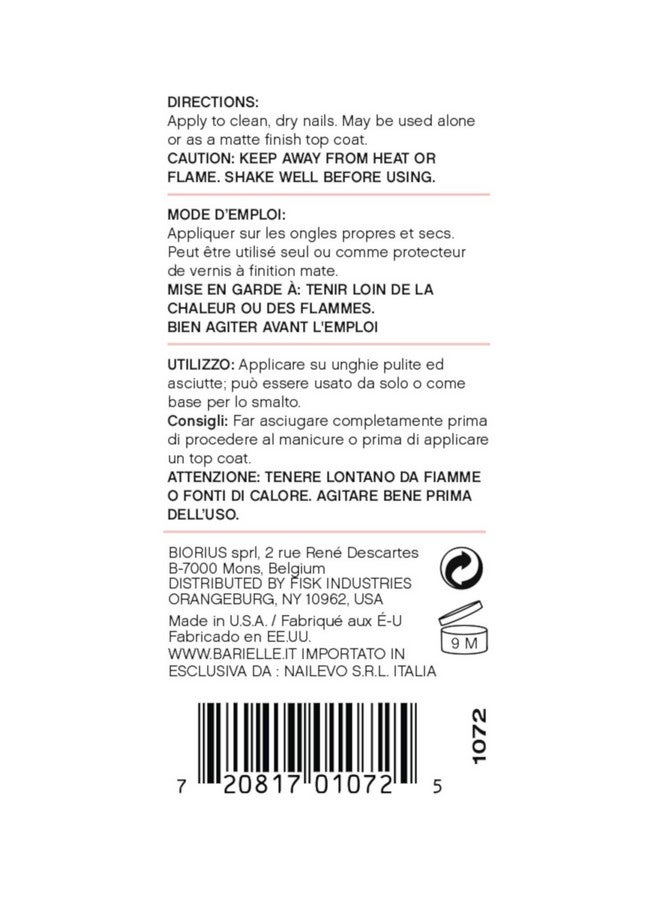 Barielle Protect Plus Color Nail Strengthener, Light Pink, 0.5 Ounce - Image 2