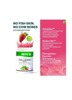 OZiva Plant Based Collagen Builder with Biotin & Silica, Acai Berry, Bamboo Shoot, Sea Buckthorn for Anti Aging Beauty, 0.55 lbs, 100% Natural & Vegan Friendly (8.81 oz)  - Image 4