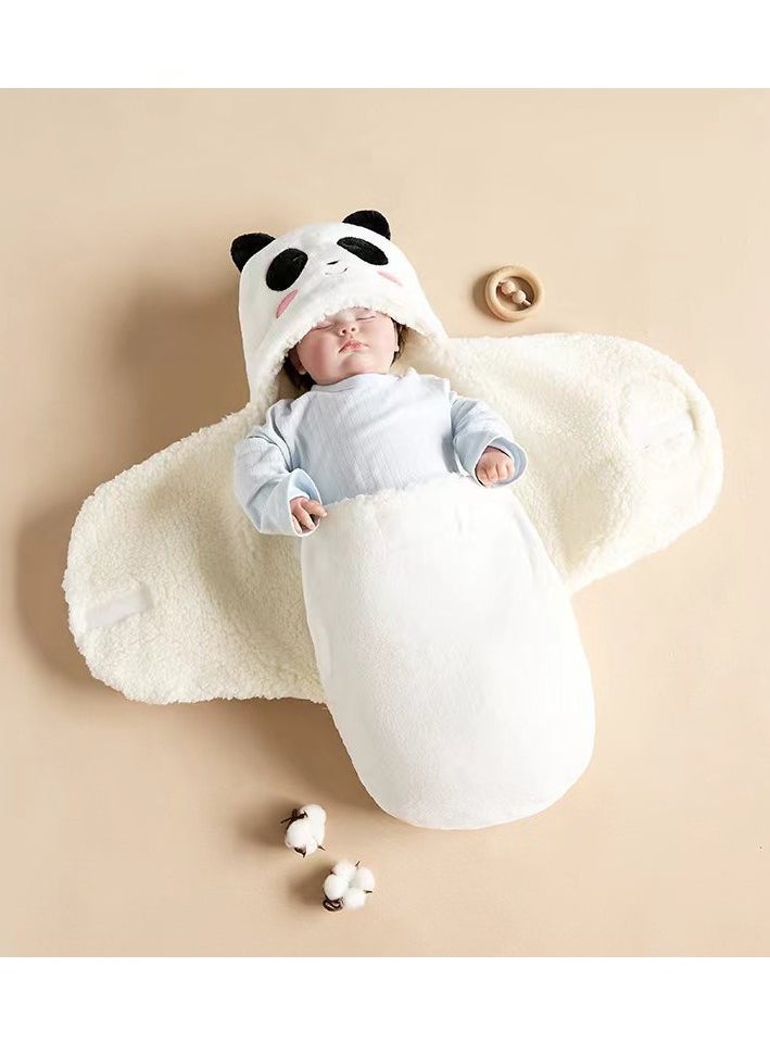 Generic Thickened Baby Swaddle Blanket for Winter, Newborn Sleeping Bag, Warm Baby Wrap for Infants, Essentials for Newborns and Outdoor Use  - Image 2