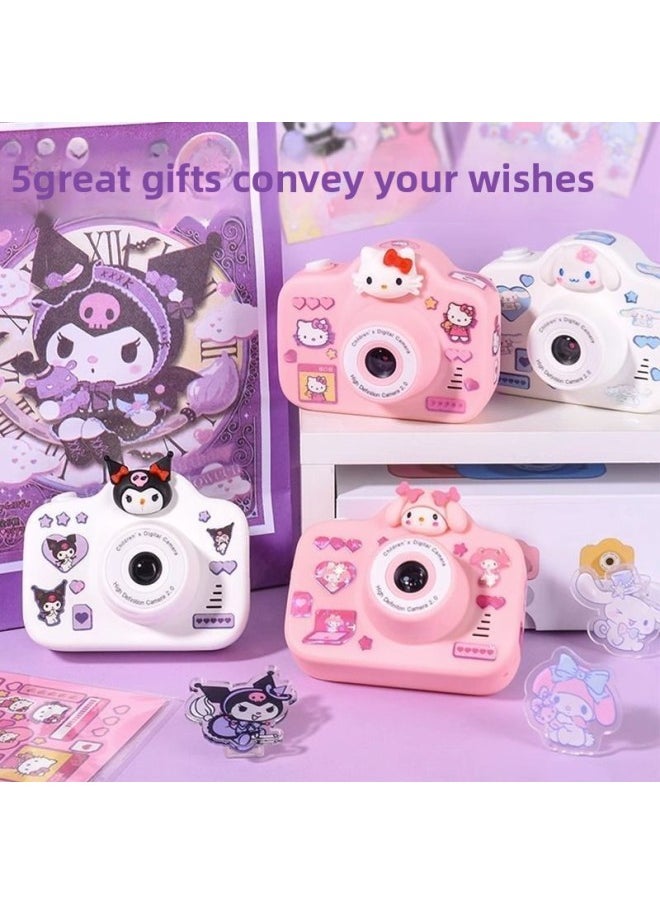 Generic CCD Kulomi Children's Toy Camera Photographable Sanrio Digital Mini Camera Children's Gift-Body Color:Hello Kitty Dual Camera-package 2 16g Can Take About 2500 Pictures  - Image 5