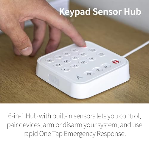 Arlo Home Security System - Wired Keypad Sensor Hub, (2) 8-in-1 Sensors, 24/7 Professional Monitoring- No Contract Required, DIY Installation, Alarm System for Home Security – SS1201, White - Image 3