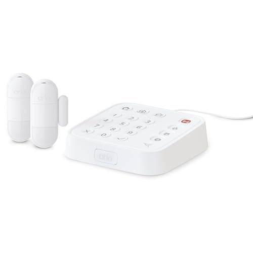 Arlo Home Security System - Wired Keypad Sensor Hub, (2) 8-in-1 Sensors, 24/7 Professional Monitoring- No Contract Required, DIY Installation, Alarm System for Home Security – SS1201, White - Image 1