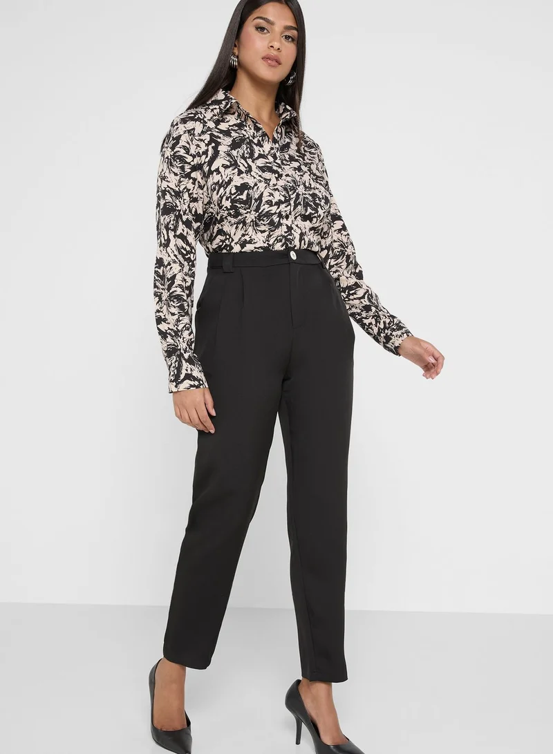 ELLA Front Pleat Tailored Pants