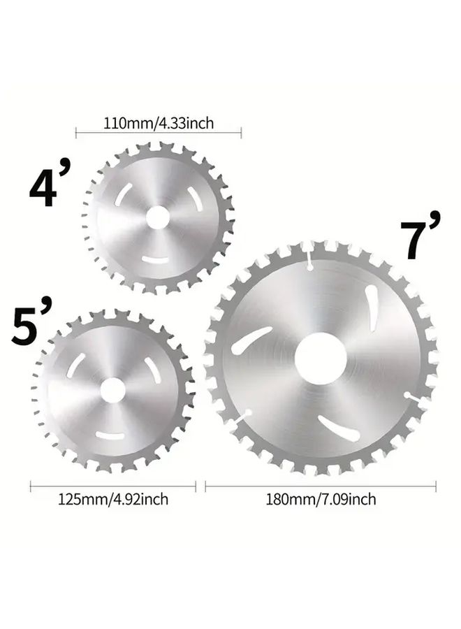 Set Of 2 5 Inch Professional Alloy Woodworking Double Sided Saw Blades 40 60 Teeth Sharp Hardened Cutting Discs For Wood Saws - Image 2