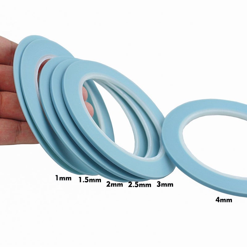 JINBING Mix 6Rolls High Temperature Vinyl Fine Line Fineline Masking Tape Automotive Car Auto Paint 1mm 1.5mm 2mm 2.5mm 3mm 4mm - Image 2