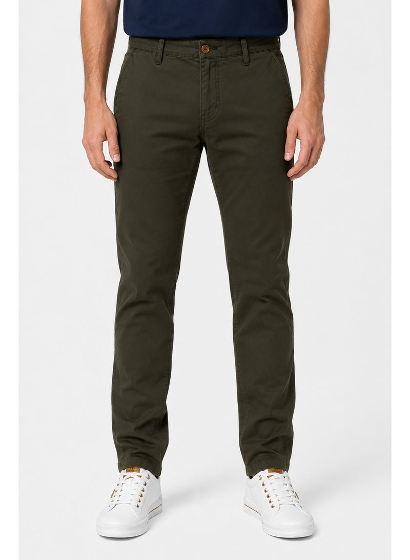 WHITE RABBIT Slash Pockets Regular Fit Plain Gabardine Pants - Image 1