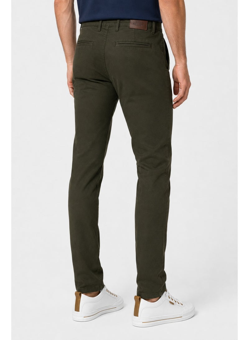 WHITE RABBIT Slash Pockets Regular Fit Plain Gabardine Pants - Image 5