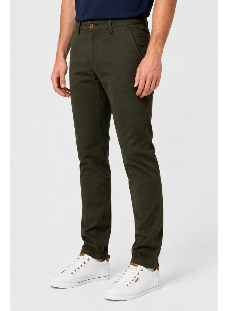 WHITE RABBIT Slash Pockets Regular Fit Plain Gabardine Pants - Image 4