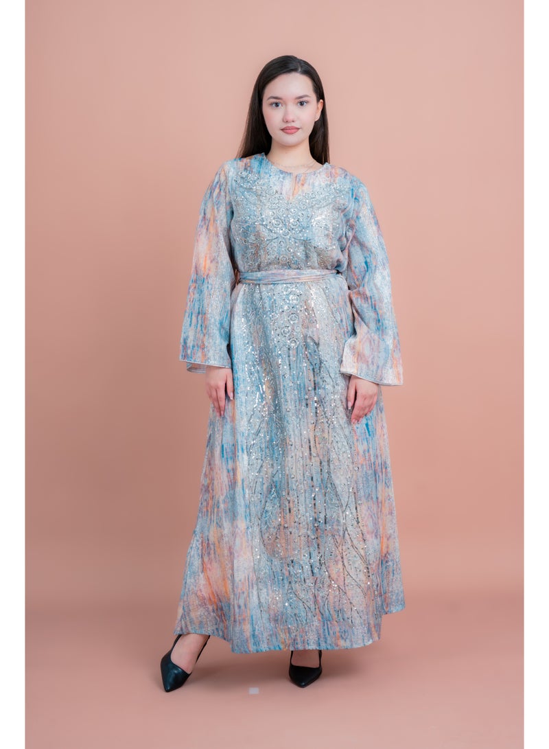 اكسا جلابية انيقة مطرزة - Image 1