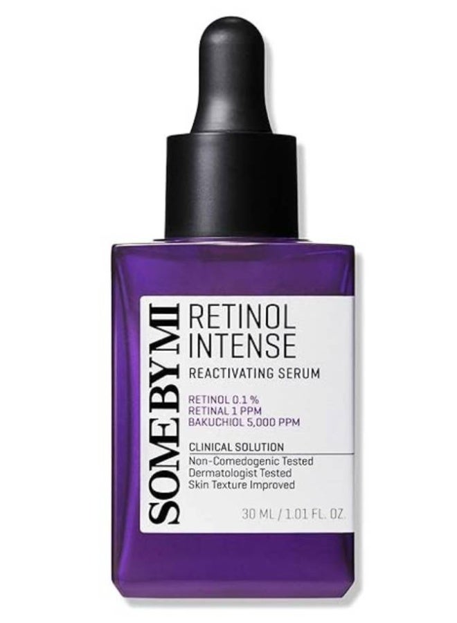 SOME BY MI Retinol Intense Reactivating Serum 30ml (1.01oz) – Anti-Aging retinol serum for fine lines, elasticity & glow | Smooth, firm & brighten while you sleep | Gentle K-Beauty face serum for wrinkles, texture & pores, night skincare essential 30ml - Image 1