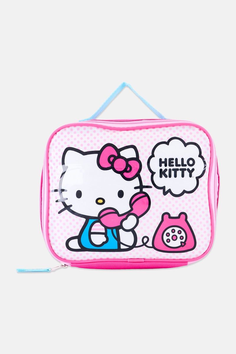 Hello Kitty Kids Girl Graphic Print Lunch Box Bag, Multicolor - Image 1